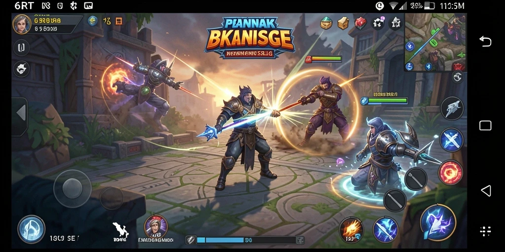 Tampilan gameplay 6RT yang menegangkan dalam pertempuran strategis.