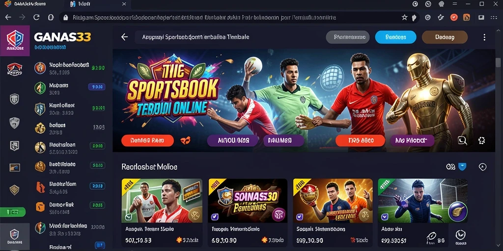 Tampilan menarik dari gameplay Sportsbook saat bertaruh.