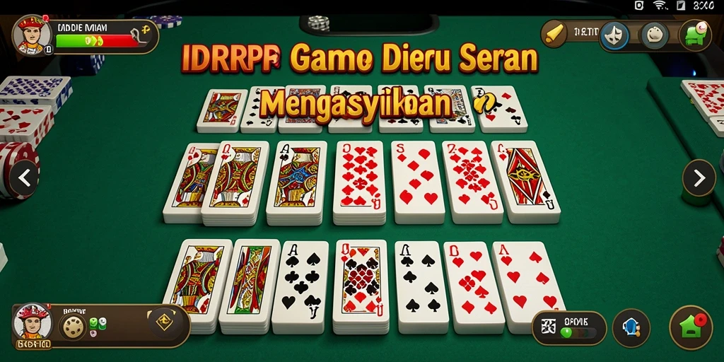 Screenshot gameplay IDRRP yang menunjukkan momen seru bermain domino.
