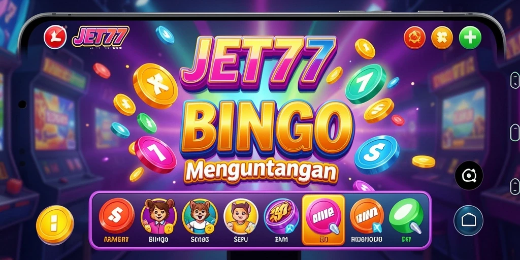 Screenshot gameplay JET77 yang menunjukkan keseruan Bingo.