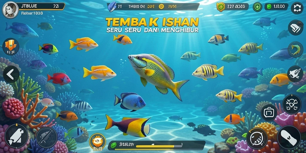 Tampilan menarik saat menembak ikan di JTBLUE.