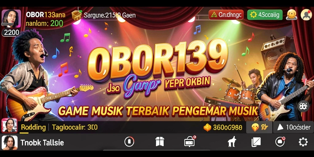 Screenshot gameplay OBOR138 menampilkan keseruan bermain musik.