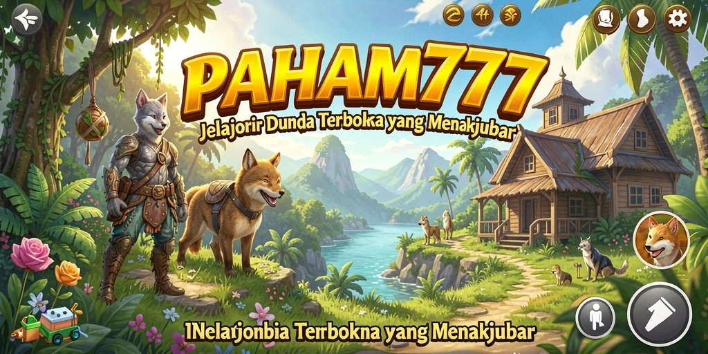 Tangkapan layar gameplay PAHAM777 yang menampilkan petualangan di dunia terbuka.