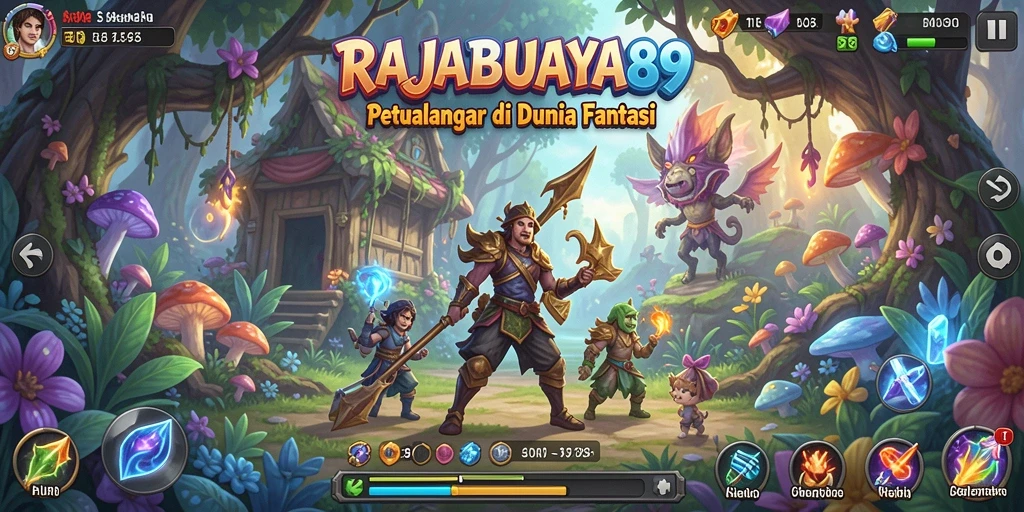 Screenshot utama RAJABUAYA89 yang memperlihatkan gameplay seru di dunia petualangan.