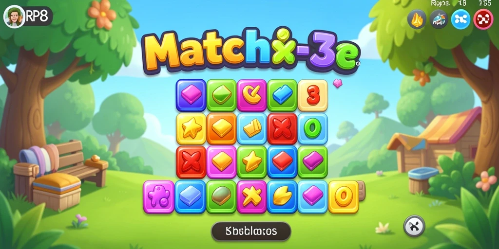 Tampilan gameplay RP8 yang penuh warna dan menarik.