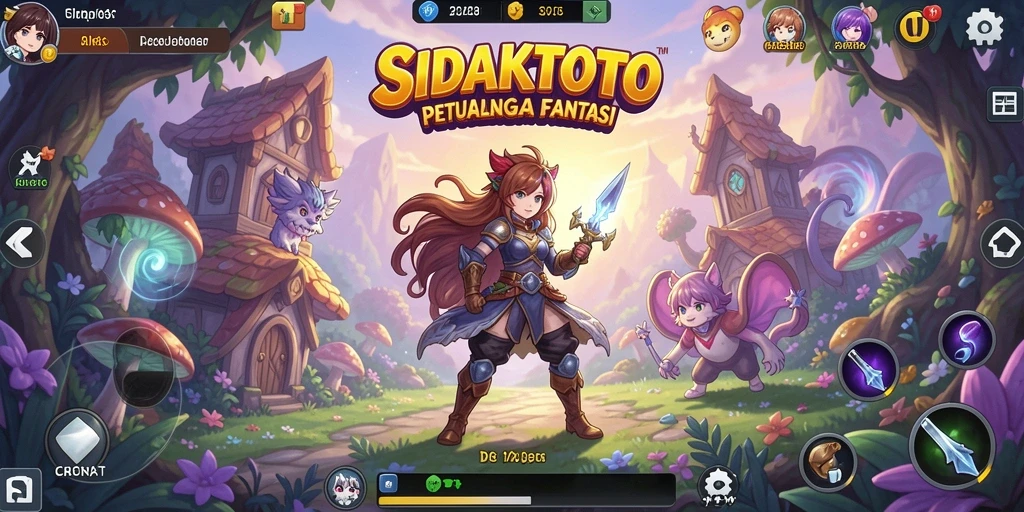 Tampilan seru SIDAKTOTO menunjukkan aksi karakter Anime.