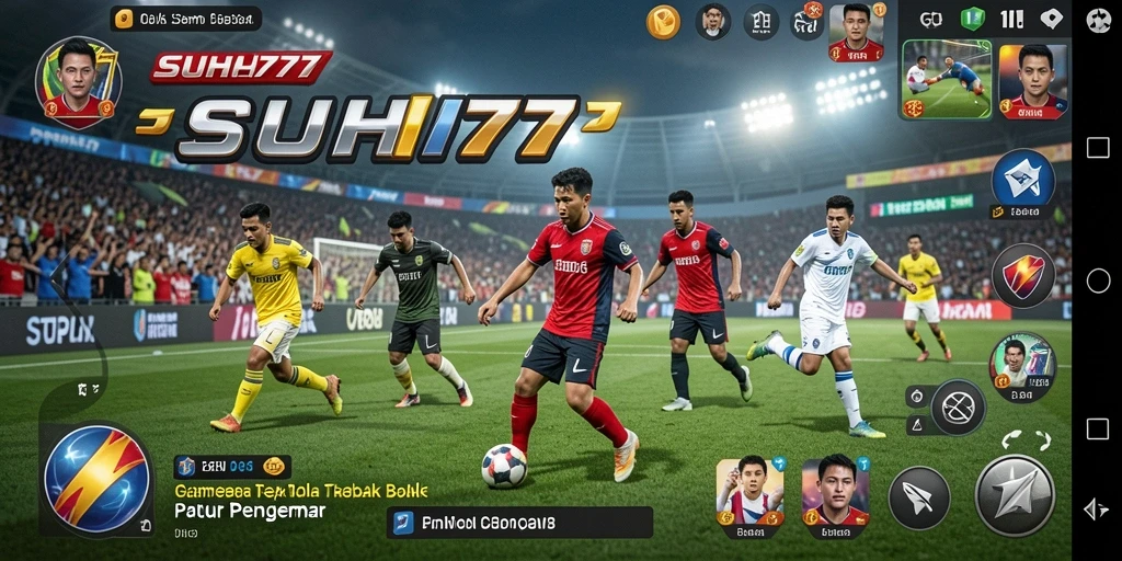 Tampilan gameplay <strong>Suhu777</strong> yang mendebarkan dalam pertandingan sepak bola.