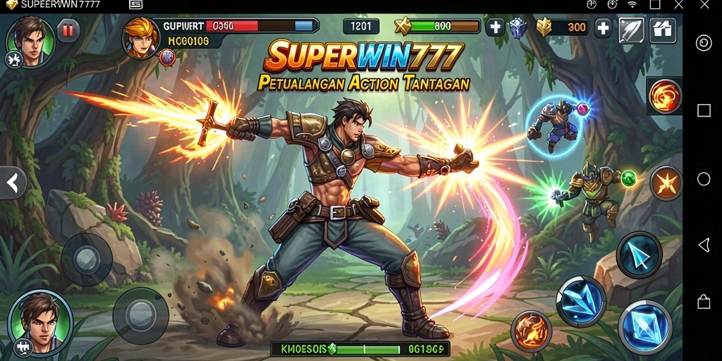 Tampilan gameplay seru dan mendebarkan dari SUPERWIN777.