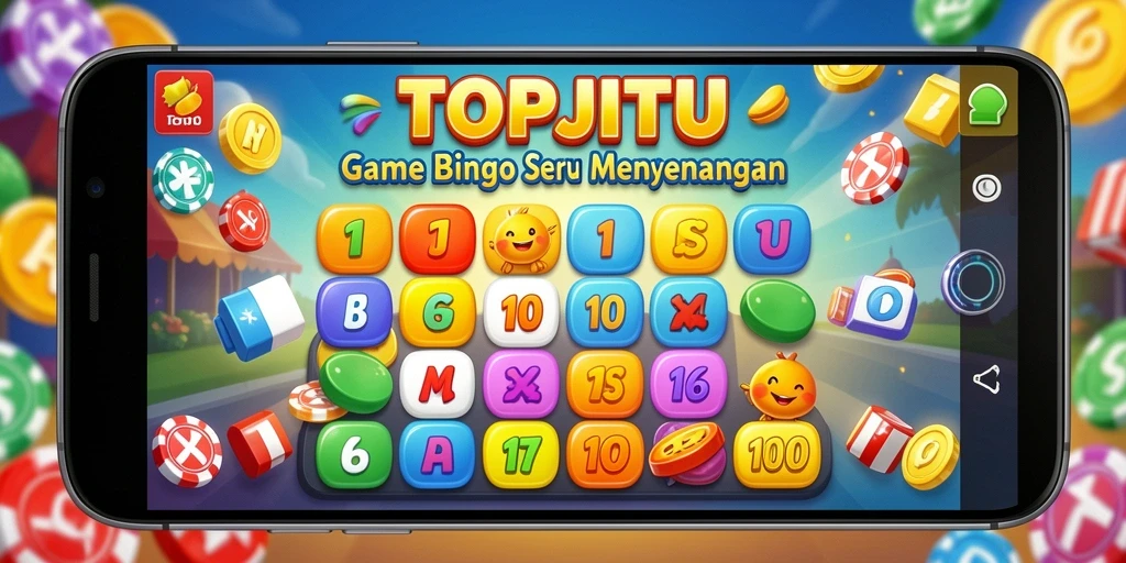 Tampilan gameplay seru di aplikasi bingo TOPJITU.