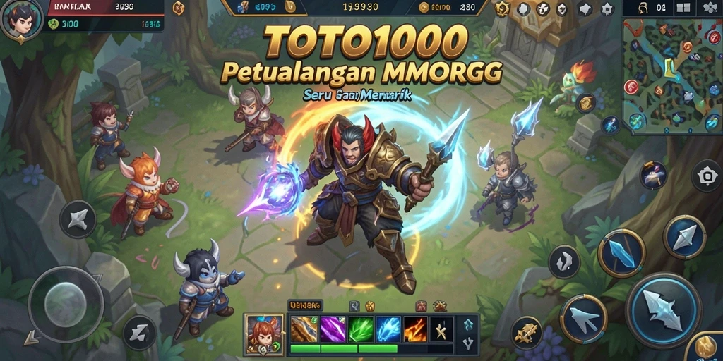 Tampilan grafik menawan dari gameplay TOTO1000 yang seru.